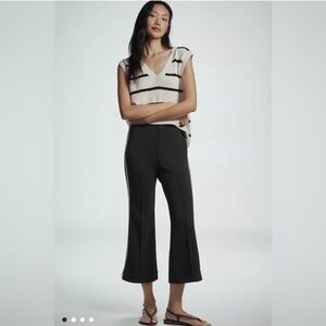 Anthropologie Maeve Cropped Track Pants
